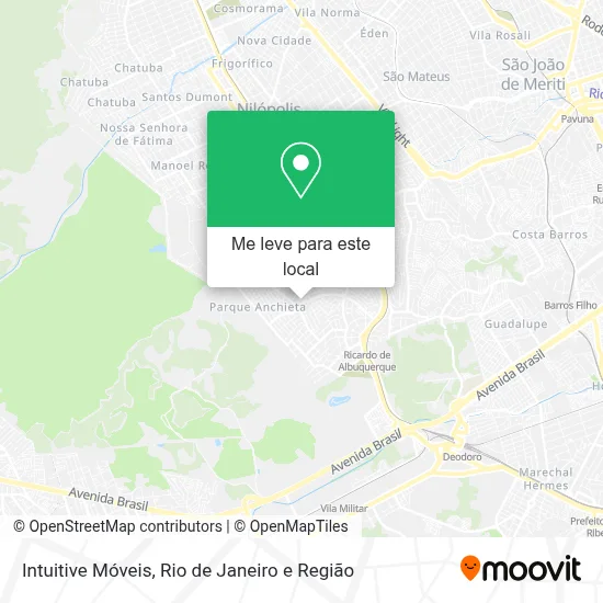 Intuitive Móveis mapa