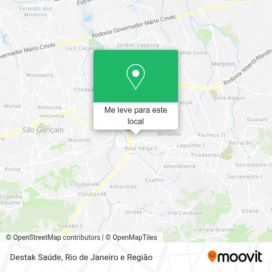 Destak Saúde mapa