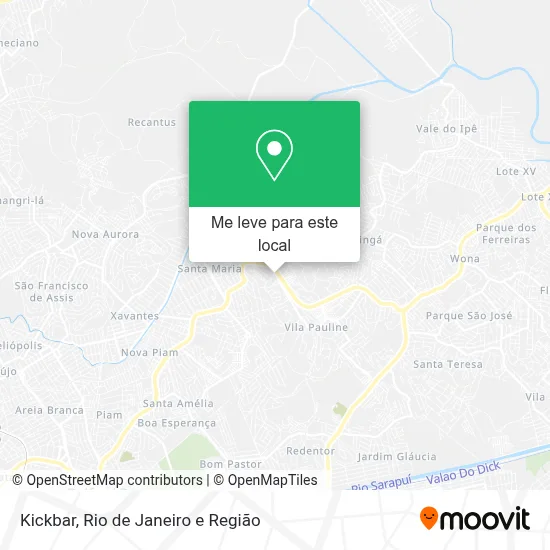 Kickbar mapa