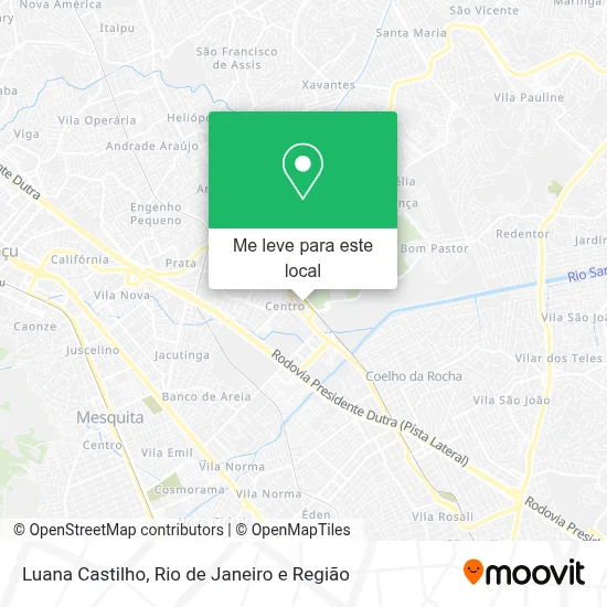 Luana Castilho mapa