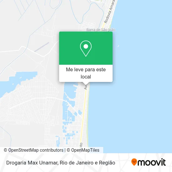 Drogaria Max Unamar mapa