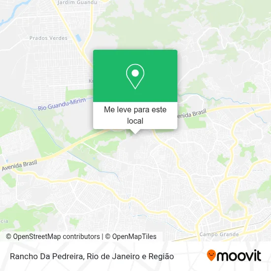 Rancho Da Pedreira mapa