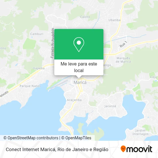Conect Internet Maricá mapa