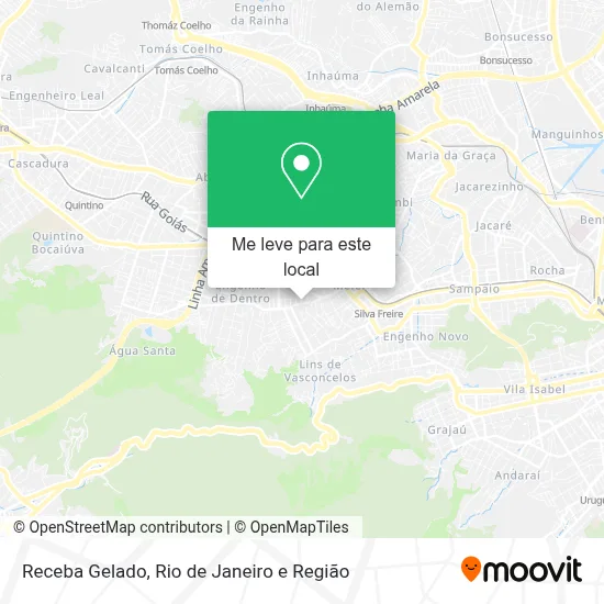 Receba Gelado mapa