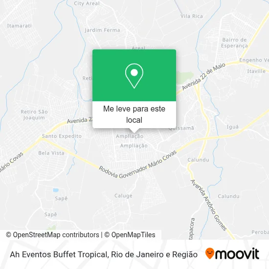Ah Eventos Buffet Tropical mapa