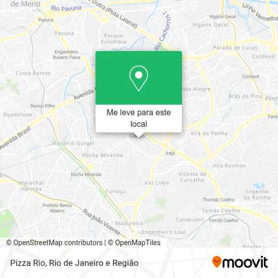 Pizza Rio mapa