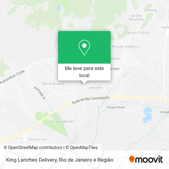 King Lanches Delivery mapa