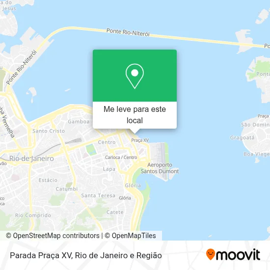 Parada Praça XV mapa