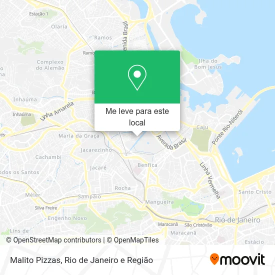 Malito Pizzas mapa