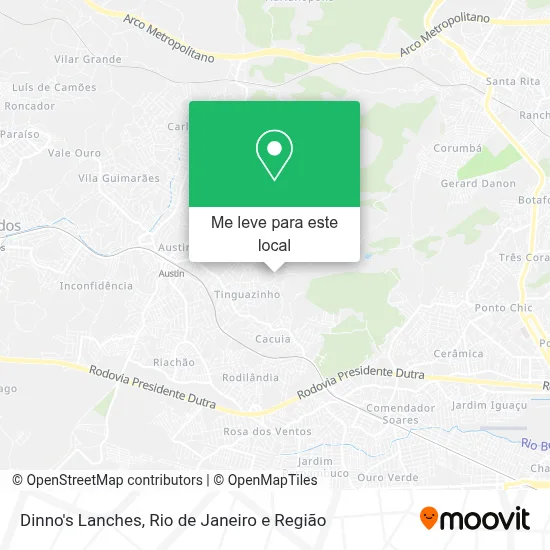 Dinno's Lanches mapa