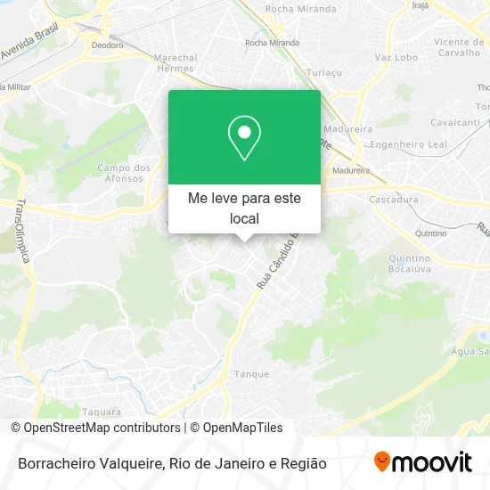 Borracheiro Valqueire mapa