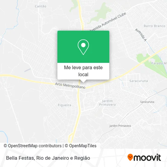 Bella Festas mapa