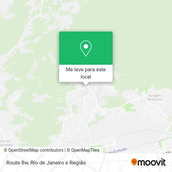 Route 8w mapa