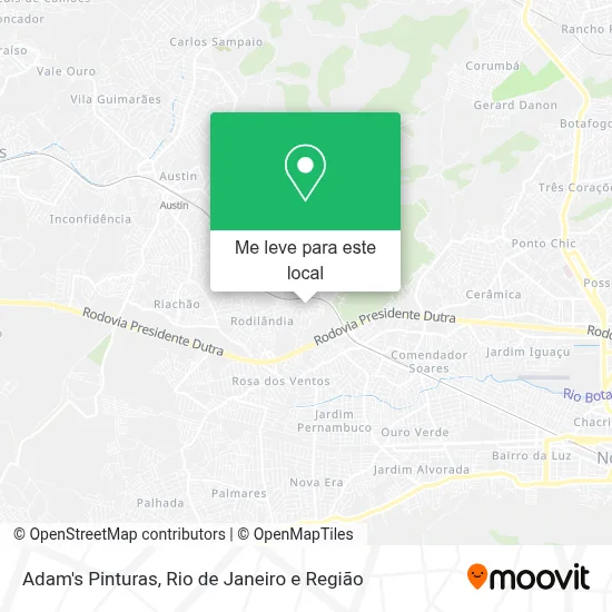 Adam's Pinturas mapa