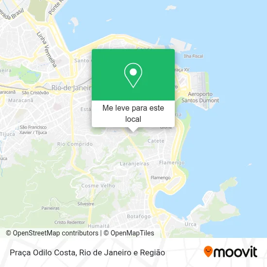 Praça Odilo Costa mapa