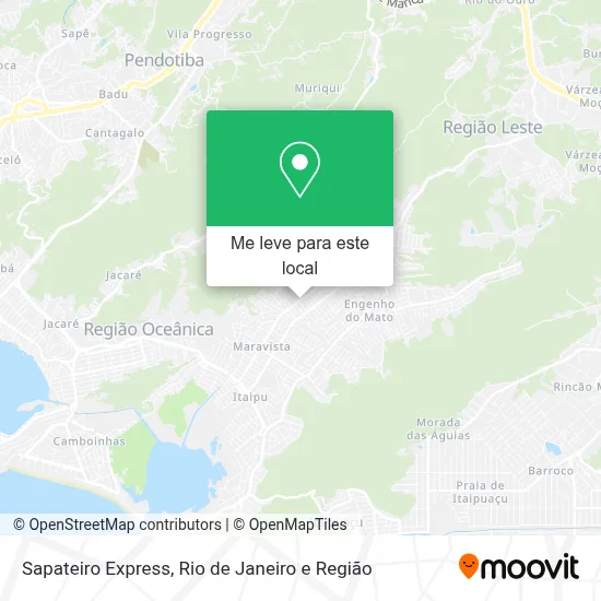Sapateiro Express mapa