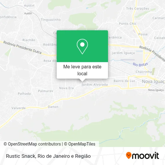 Rustic Snack mapa