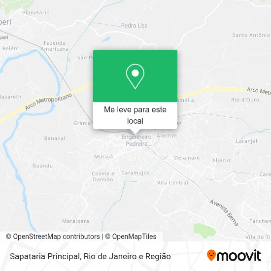 Sapataria Principal mapa
