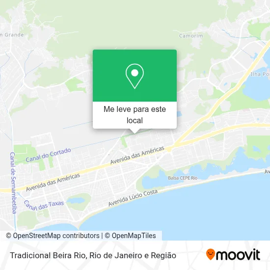 Tradicional Beira Rio mapa