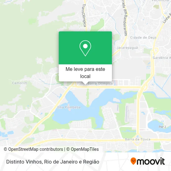 Distinto Vinhos mapa