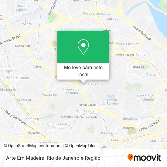 Arte Em Madeira mapa
