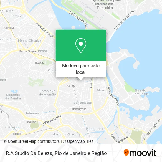 R.A Studio Da Beleza mapa