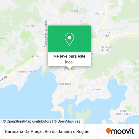 Barbearia Da Praça. mapa