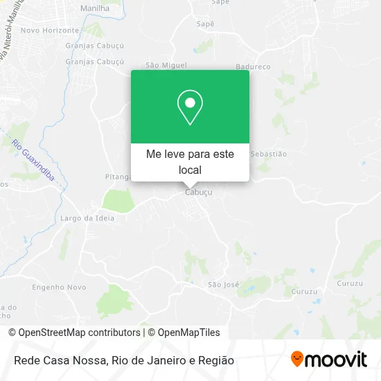 Rede Casa Nossa mapa