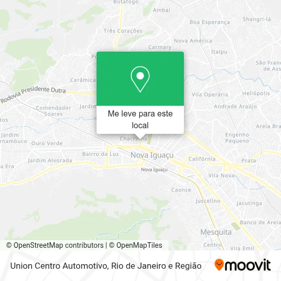 Union Centro Automotivo mapa