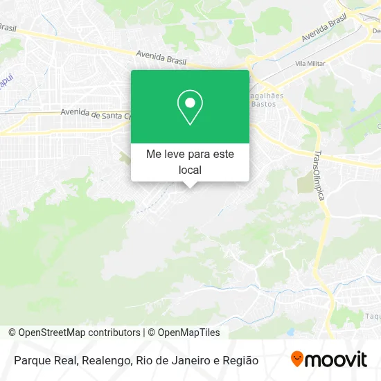 Parque Real, Realengo mapa