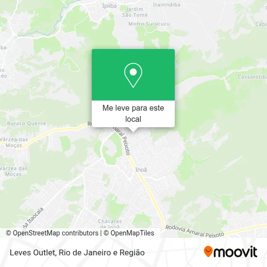 Leves Outlet mapa