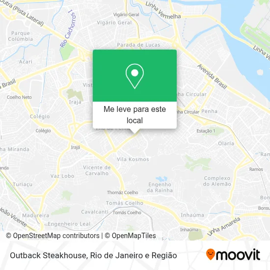 Outback Steakhouse mapa