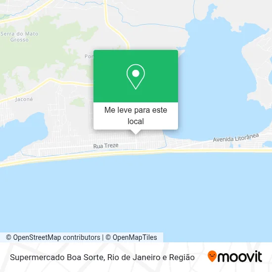 Supermercado Boa Sorte mapa