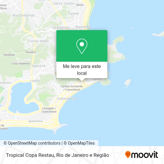 Tropical Copa Restau mapa