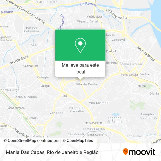 Mania Das Capas mapa