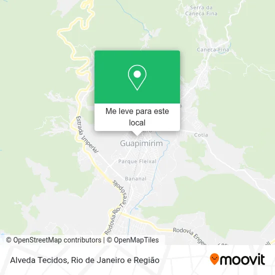 Alveda Tecidos mapa