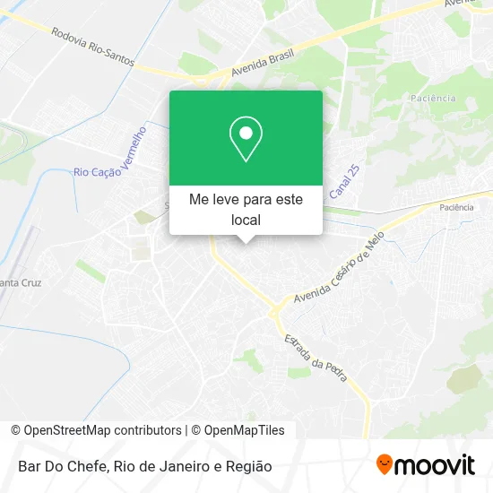 Bar Do Chefe mapa