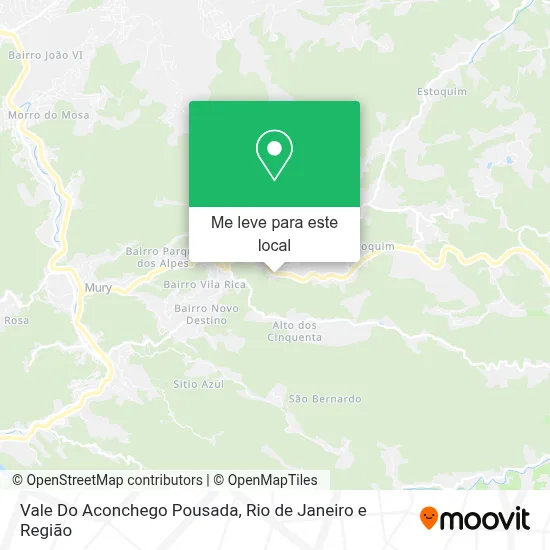Vale Do Aconchego Pousada mapa
