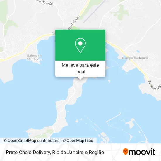Prato Cheio Delivery mapa