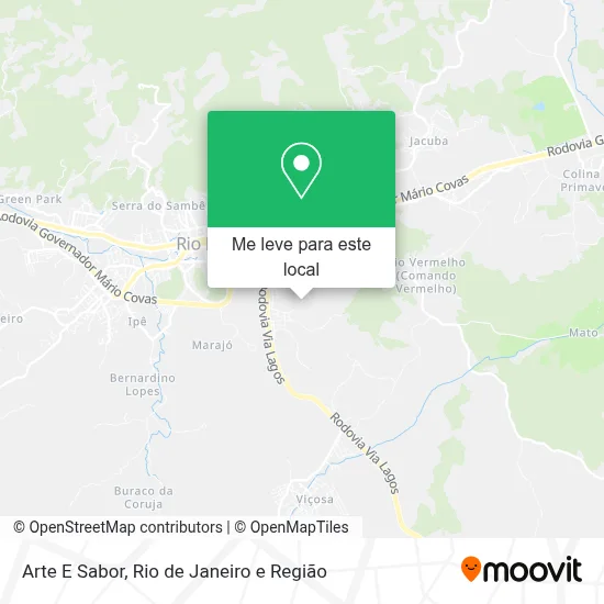 Arte E Sabor mapa