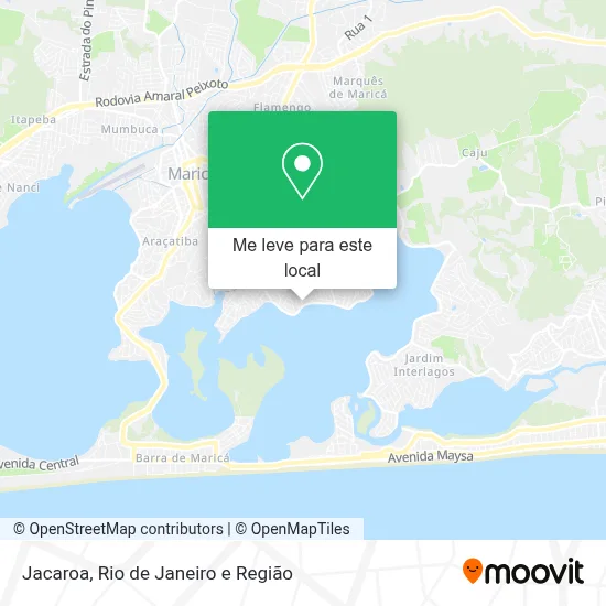 Jacaroa mapa