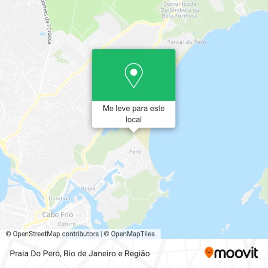 Praia Do Peró mapa