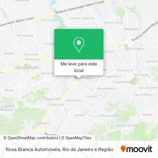 Rosa Branca Automóveis mapa