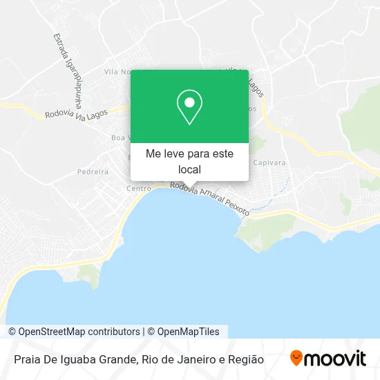 Praia De Iguaba Grande mapa