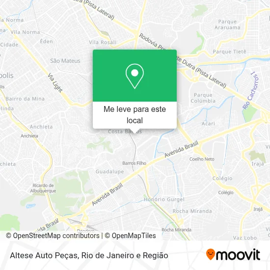 Altese Auto Peças mapa
