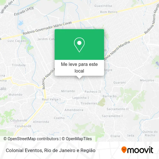 Colonial Eventos mapa