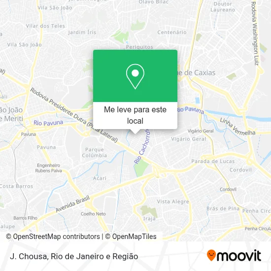 J. Chousa mapa