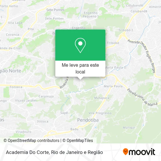 Academia Do Corte mapa