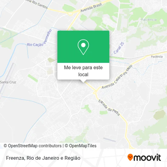 Freenza mapa