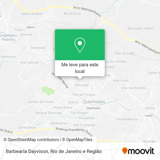 Barbearia Dayvison mapa